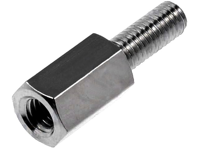 Distantor metal, M3, lungime 8mm, alama, nichel, TDYSFM-M3/8