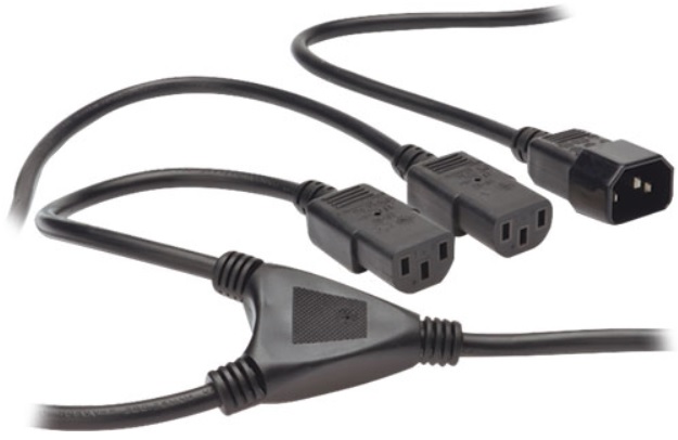 Cablu alimentare PC, 1plug, 2 socket, 1.7m,  AK-440400-017-S