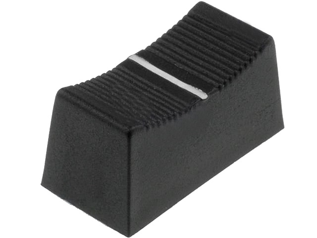 Buton Potentiometru translatie, 23x11x11mm, negru, CS1/4-BLK