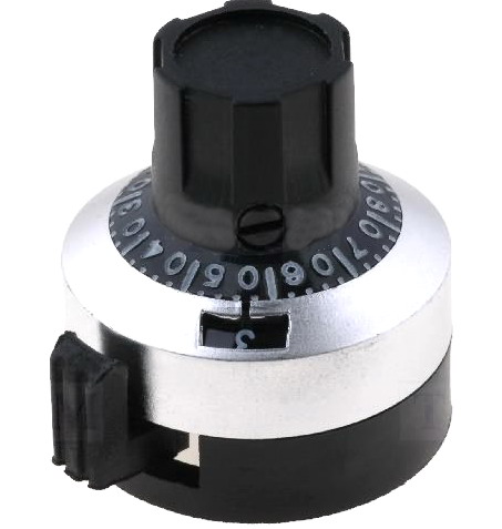 Buton demultiplicator, multitura, 15 ture, 22.8mm, G-635