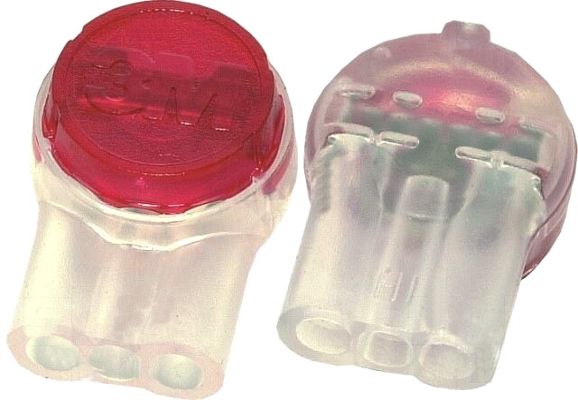 Conector rapid, tip SCOTCHLOK, rosu, 2 pini, 0.4-0.9mm, gel, SL-UR-2