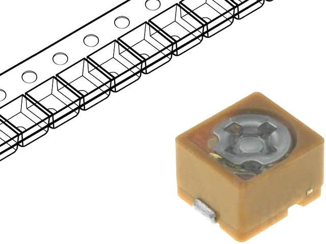 Condensator variabil, 1.4-3pF, TZB4Z030AB10R00, MURATA