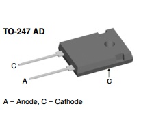 DSEI120-06A, Dioda ultrafast, 126A, 600V, TO247, IXYS