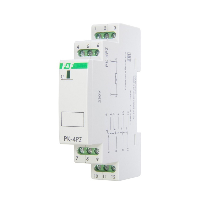 Releu sina, 230VAC, 2xNO, 2xNC, 4X8A, AC1, PK-4PZ-230VAC