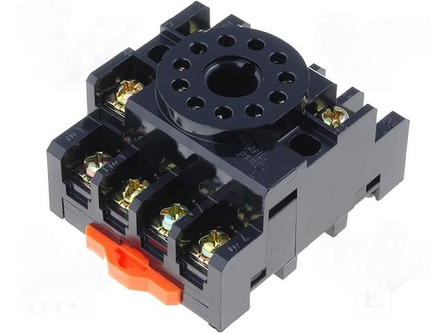 Soclu releu 11 pini, DIN, RAIL, A-11/DIN