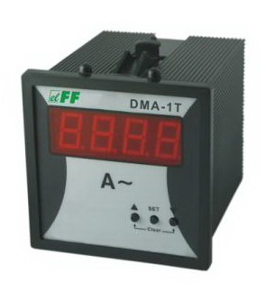 Ampermetru digital panou, 0-9000AAC, pentru transformator curent, afisare setabila, DMA-1T, F&F