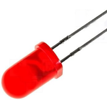 Led 12V, 5mm, rosu, 12-14V, L-53ID12-12V