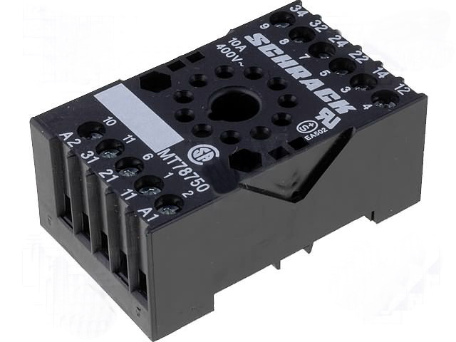 Soclu releu 11 pini; DIN RAIL, 11pin, MT78750, SCHRACK