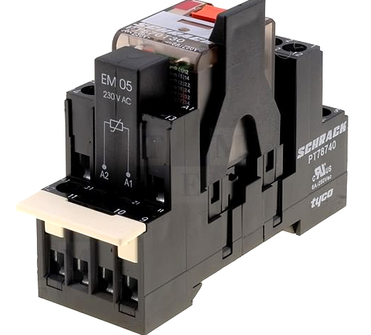 Releu cu soclu, 24VDC, 4PDT, 6A, PT5S7LC4, SCHRACK
