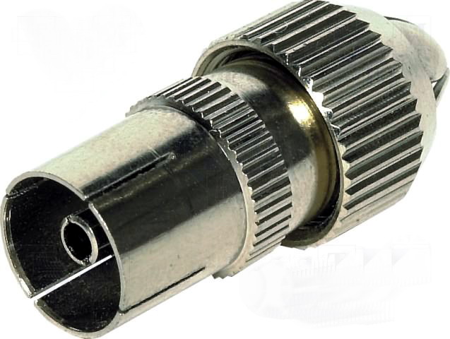 Mufa conector mama TV, metalica