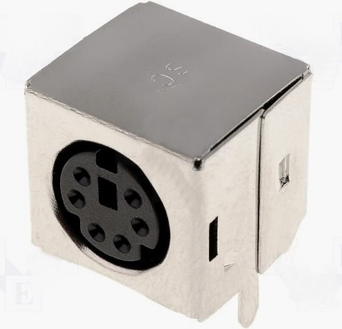 Soclu MINI DIN, 6pini, PCB, MDC-206E