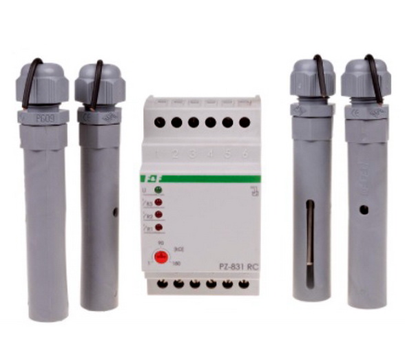 Regulator de nivel, 3 praguri, 230VAC, 3xNO, 3x8A, AC1, PZ-831RC