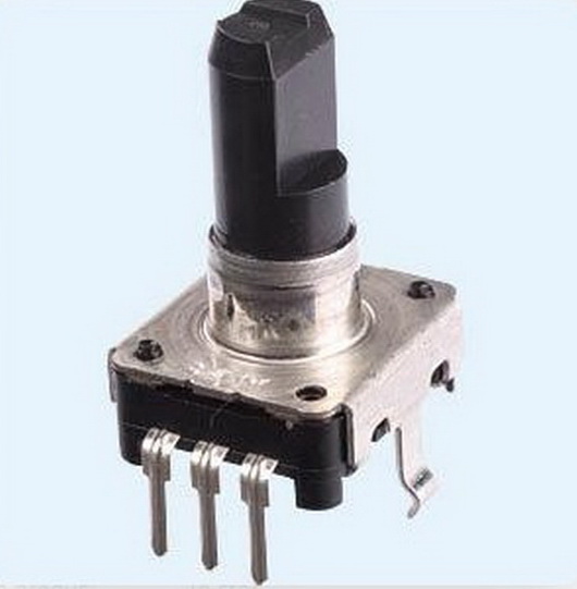 Encoder 12mm, vertical, 24imp, 24pos, switch, STEC12E08, ALPS