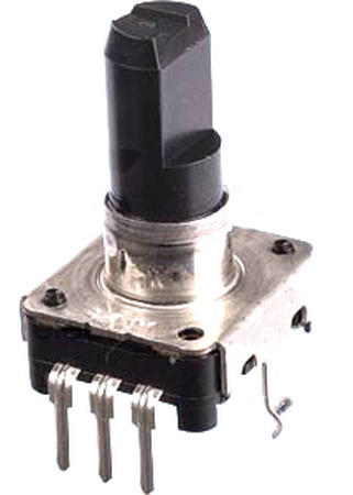 Encoder 12mm, vertical, 24imp/24pos, lungime ax 7mm, STEC12E07, ALPS