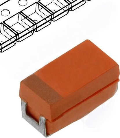 150uF/6.3V, Condensator Niobium, SMD, 2312, AVX