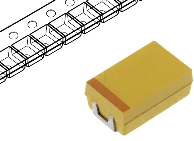 47uF/10V, Condensator, tantal, SMD, dim D, 7.3X4.3mm, TAJD476M010R