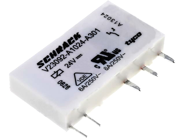 Releu 24VDC, 6A, SPDT, V23092A1024A301, TE Connectivity