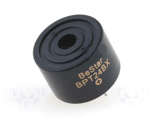 Buzer piezoelectric, 12VDC, 85dB, CU GENERATOR, BPT-24BX