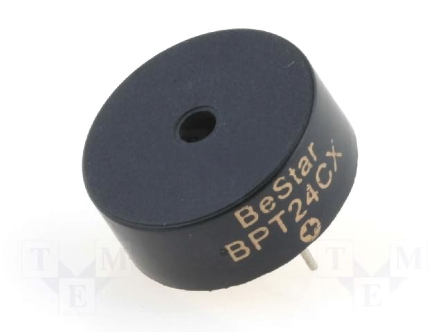 Buzer piezoelectric 12VDC 75 dB BPT-24CX