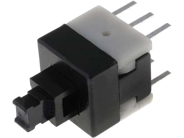 Push buton, monostabil, pcb, ON-(ON), 8x8mm, 6 pini, BS800N