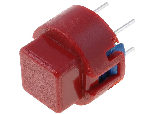 Push buton pcb, 11.4X9.8mm, OFF-(ON), D6Q-R ITT