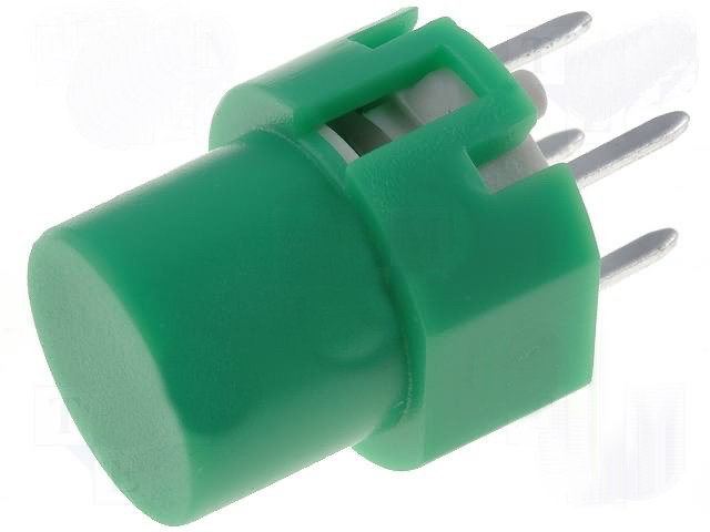 Push buton, verde, OFF-(ON), 5x5mm, KS01-B-G