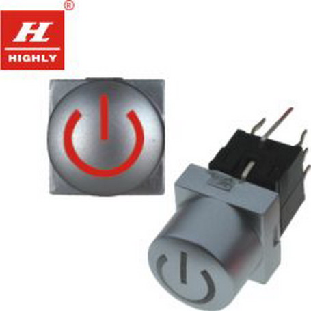 Push buton, bistabil, led rosu/verde, PB61302AL-13101