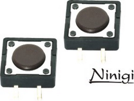 Microintrerupator tach, 12x12mm, pcb, OFF-(ON), TACT-24N