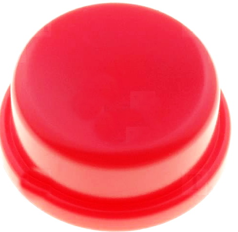 Buton rotund, plastic, pentru intrerupator, tach, pt TACT24, TACT-2BRRD