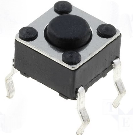Microtach, push buton, 6x6mm, SPST-NO, TACT-64N