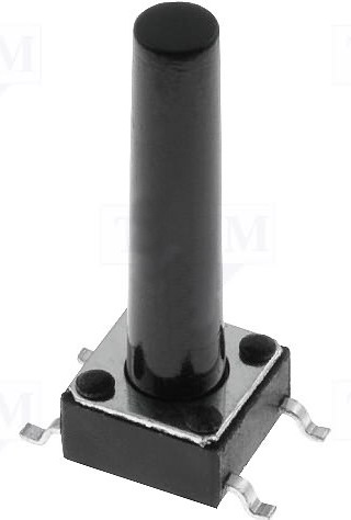 Microtach, push, 6x6mm, smt, inaltime 19mm, SPST-NO, TACTM-619N-F