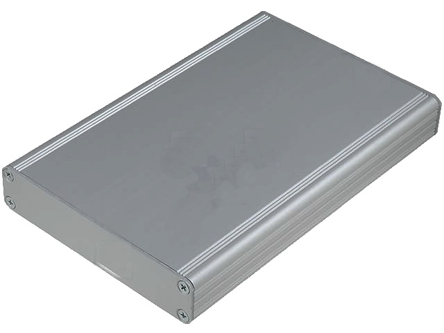 Cutie din aluminiu profilat, 160x105x22mm, AKG-105-22-160-ME