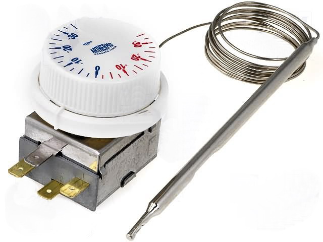 Termostat cu capilar, -30C/+35C, 6x112mm, 400VAC, 10A, 1500mm, BT-KAP35/A