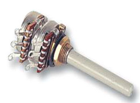 Potentiometru 100K, dublu, lin, 27ESA104MMF50NF, TYCO