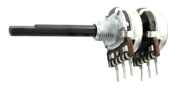 Potentiometru, 10K, log, PC2G16BU-10KB