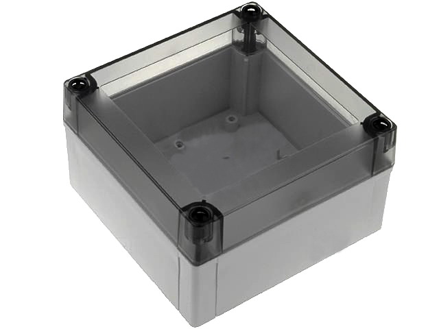 Cutie ABS, IP67, 130x130x75mm, capac transparent, PC125/75HT