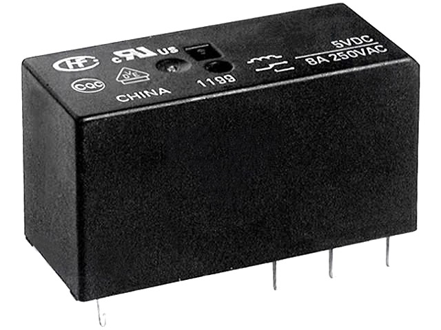 Releu 24VDC, 12A, SPDT, HF115F/024-1Z1A