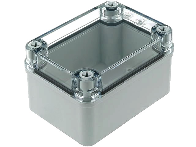 Cutie policarbonat, gri, IP67, 110x80x65mm, PCB65T