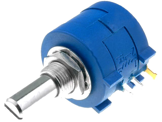 Potentiometru 10K, bobinat, multitura, 2W, POT2218M2-10K