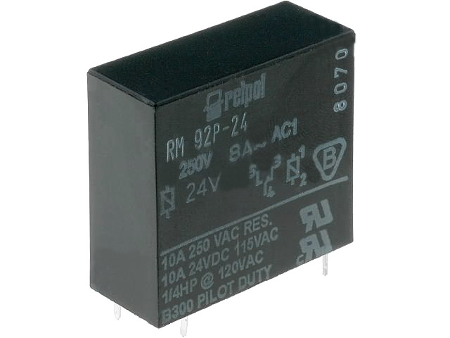 Releu 24VDC, SPDT, 8A, RM92-P-24VDC