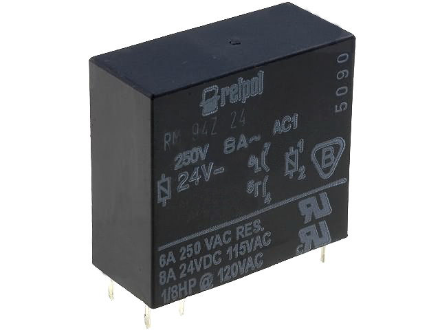 Releu 24VDC, 8A, DPST-NO, RM94-Z-24V
