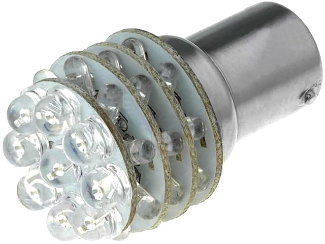 Bec auto led, BA15S, albastru, 12V, 8lm, L-ALBDA36R