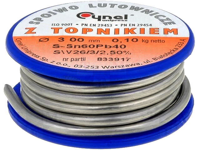 Aliaj lipit, fludor, 3 mm, 250g, LC60-3.00/0.25