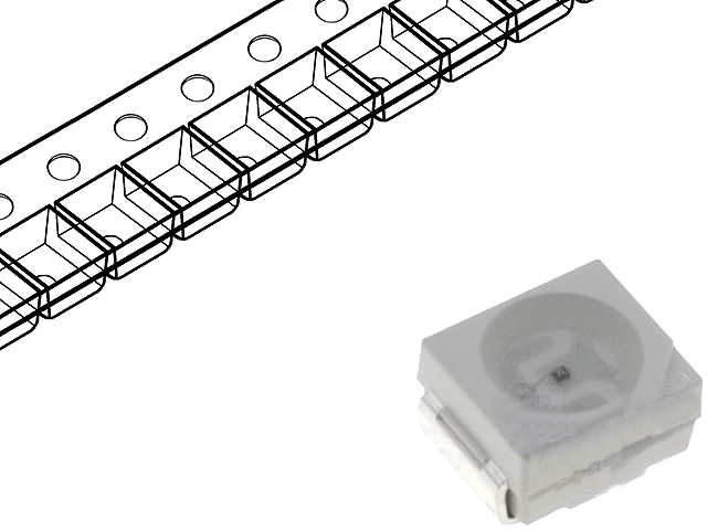 LED ultraviolet, smd, 5mW, 3.5x2.8mm, OSV4YLS1C1A