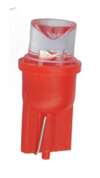 Bec auto led, W2x9.5D rosu 12V, lampi panou bord, T8-WG-REED