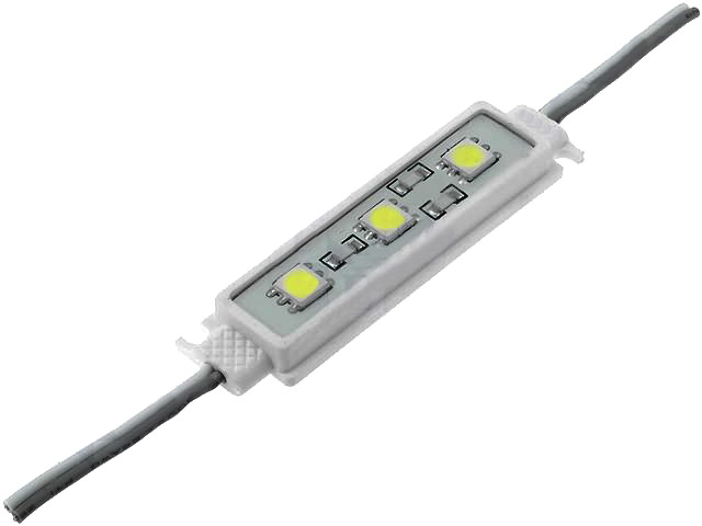 Modul 3 LED, albastru, 16lm, 12V, OF-LED3PLCC2-B