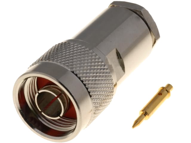 Conector N tata, 50 ohmi, teflon, pt RG213, RG8, 11GHz, NC-22