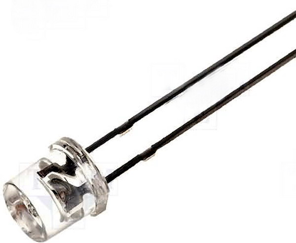 LED 5mm, ultraviolet, uv, 405nm, VAOL-5GUV0T4, VCC