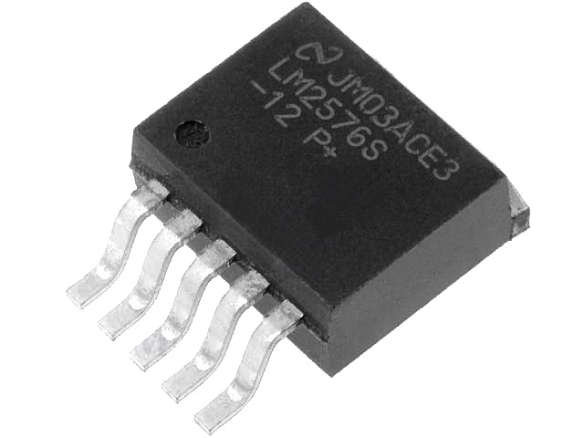 LM2576S-12, 12V, 3A, D2PAK, TEXAS INSTRUMENTS