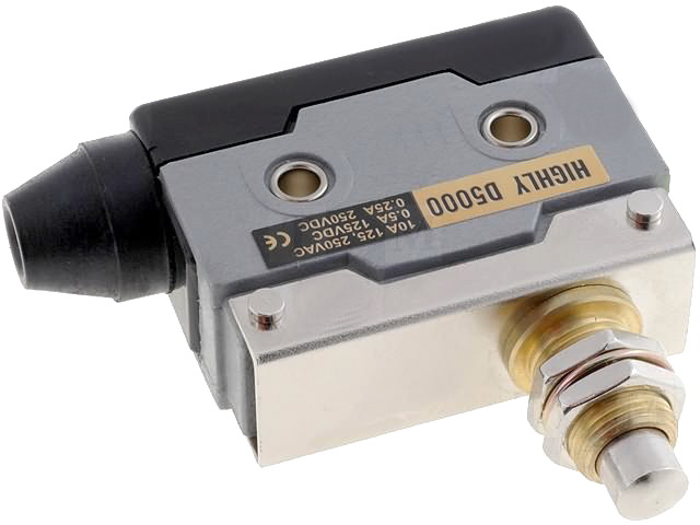 Limitator cursa cu ax si bolt, 250V, 10A, SPDT, D5000